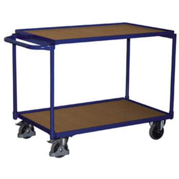 Tischwagen mit MDF-Platte - 250 kg Traglast - 2 Ladeflächen 490 x 835 mm