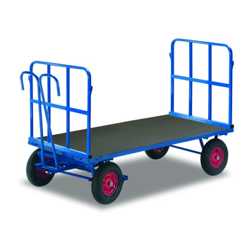 Handpritschenwagen - Traglast 1.000 kg - 800 x 1.140 mm (BxT) - Vollgummibereifung Vollgummibereifung | 800 x 1.140 mm