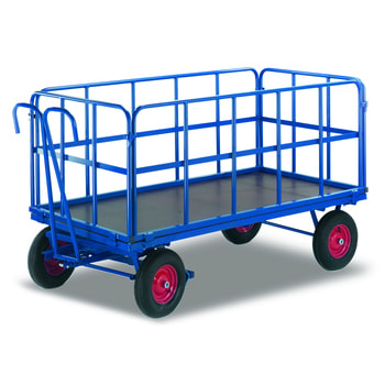 Handpritschenwagen - Traglast 700 kg - Ladefläche 640 x 940 mm (BxT) - Luftbereifung