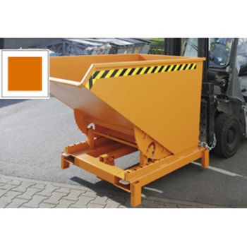 BAUER Schwerlast-Kipper - 4.000 kg - 1.200 l - automatische Entriegelung - orange RAL 2000 Gelborange