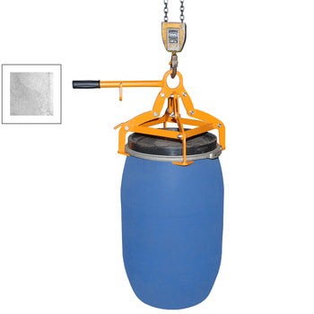 Fassgreifer - Traglast 350 kg - f. stehende 120-l Kunststoff-Fässer - verzinkt Verzinkt