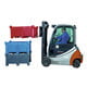 Transportbehälter PE - 260 l - 500 kg - 1060x860x650 mm - stapelbar - Farbe blau