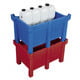 Transportbehälter PE - 300 l - 500 kg - 1260x860x650 mm - stapelbar - Farbe blau