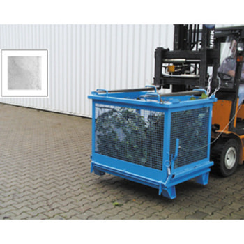 BAUER Gitter-Klappbodenbehälter - 1.000 l Volumen - 500 kg - Drahtgitterbox - verzinkt Verzinkt