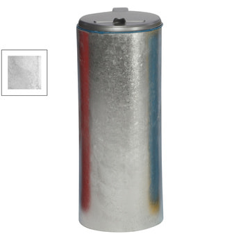 Abfallbehälter mit offener Rückseite (DxH) 450x900 mm - Inh. 120 l,Farbe verzinkt Verzinkt