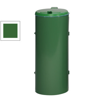 Abfallbehälter - verschließbare Tür (DxH) 450x900 mm - Inh. 120 l - Farbe grün RAL 6001 Smaragdgrün