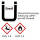 Gefahrstoffdepot - 224 l Volumen - Spritzschutzwände - gelborange