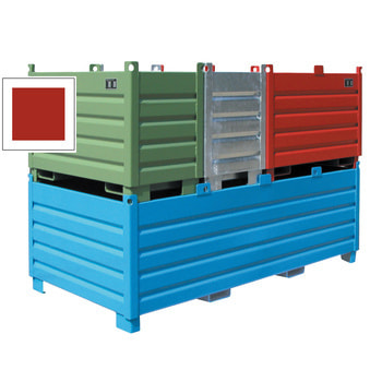 Sammel- Transportbehälter - Stahl - 500 kg - 500 l - 1200x600x850mm - feuerrot Sammel- Transportbehälter - Stahl - 500 kg - 500 l - 1200x600x850mm - feuerrot