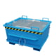 BAUER Klappbodenbehälter - 500 l - konisch - 1200x1040x721 mm - stapelbar - lichtblau
