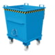 BAUER Klappbodenbehälter - 500 l - konisch - 1200x1040x721 mm - stapelbar - resedagrün