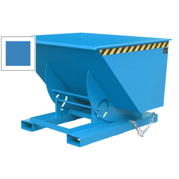 Muldenkippbehälter - 1.000 l Volumen - 1000 kg - RAL 5012 lichtblau RAL 5012 Lichtblau