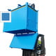 BAUER Klappbodenbehälter - 1.000 l Volumen - 1.250 kg - kranbar - lichtblau