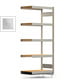 Fachbodenregal Tiefenriegel - 250 kg - 2.000 x 875 x 500 mm (HxBxT) - Anbauregal - verzinkt - 5 Holzböden - Lagerregal - Steckregal BERT