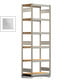 Fachbodenregal Tiefenriegel - 250 kg - 2.500 x 875 x 500 mm (HxBxT) - Grundregal - verzinkt - 6 Holzböden - Lagerregal - Steckregal BERT