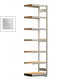 Fachbodenregal Tiefenriegel - 250 kg - 3.000 x 875 x 500 mm (HxBxT) - Anbauregal - verzinkt - 7 Holzböden - Lagerregal - Steckregal BERT