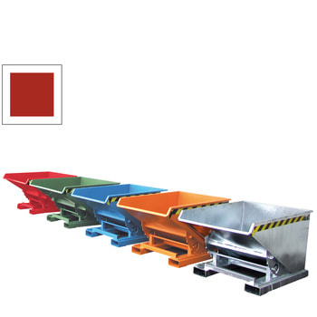 Kippbehälter - Abrollsystem - Volumen 900 l - Traglast 1.000 kg - 835 x 1.570 x 1.260 mm (HxBxT) - feuerrot (RAL 3000)