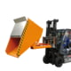 Kippbehälter - Abrollsystem - Volumen 1.200 l - Traglast 1.500 kg - 1.095 x 1.070 x 1.720 mm (HxBxT) - gelborange (RAL 2000)