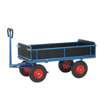 Handpritschenwagen mit Bordwänden - 1.000 kg - (BxT) 800 x 1.250 mm - Luftbereifung Luftbereifung | nein | 800 x 1.200 mm