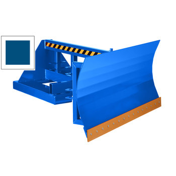 Schneeschild - Polyurethanschürfleiste - max. Breite 1.500 mm - Höhe 700 mm - enzianblau RAL 5010 Enzianblau | 1500 mm