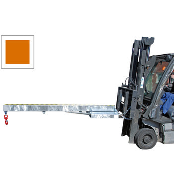 BAUER Lastarm - 1.000 kg - Länge 2.400 mm - 3 Abstände möglich - gelborange RAL 2000 Gelborange | 1000 kg