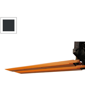 BAUER Gabelverlängerung - 1.600 mm - für 40x100 mm Gabelzinken - geschlossen - schwarz - Zinkenverlängerung für Stapler und Frontlader
