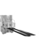 BAUER Gabelverlängerung - 1.600 mm - für 40x100 mm Gabelzinken - geschlossen - schwarz - Zinkenverlängerung für Stapler und Frontlader