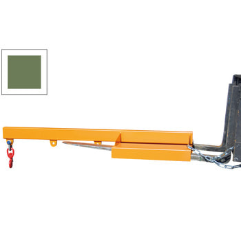 BAUER Lastarm - 1.000 kg - Länge 1.600 mm - 3 Abstände möglich - resedagrün RAL 6011 Resedagrün | 1000 kg