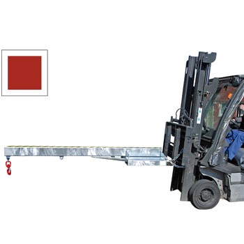 Der Lastarm ermöglicht den Transport kranbarer Güter mit dem Gabelstapler