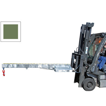BAUER Lastarm - 2.500 kg - Länge 2.400 mm - 3 Abstände möglich - resedagrün RAL 6011 Resedagrün | 2500 kg