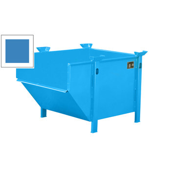Materialbehälter - 500 l Volumen - Tragkraft 1.000 kg - stapel- und kranbar - lichtblau RAL 5012 Lichtblau