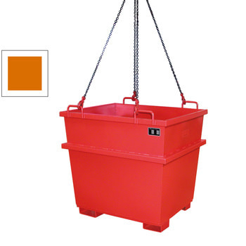Container - konisch - Volumen 1.000 l - Traglast 2.000 kg - gelborange RAL 2000 Gelborange | 1000 l