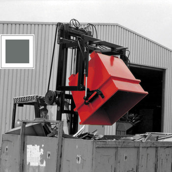 Kipptraverse für konische Container - 2.000 kg - hydraulisch - mausgrau RAL 7005 Mausgrau