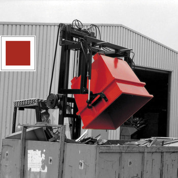 Kipptraverse für konische Container - 2.000 kg - hydraulisch - feuerrot RAL 3000 Feuerrot