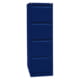 Bisley Light Hängeregistraturschrank - 4 Schubladen - einbahnig - Farbe blau
