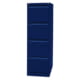 Bisley Light Hängeregistraturschrank - 4 Schubladen - einbahnig - Farbe blau