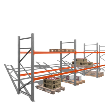 Palettenregal - 1,5 t - 2,5 x 8,5 x 1,1 m - 3 Felder - Schwerlastregal Palettenregal - 1,5 t - 2,5 x 8,5 x 1,1 m - 3 Felder - Schwerlastregal