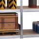 Fachbodenregal mit Tiefenriegel - 150 kg - 2.000 x 875 x 600 mm (HxBxT) - Grundregal - Rahmen enzianblau - Böden verzinkt - BERT