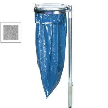 Müllsackständer mit Standrohr - für einen 120 l Sack - 1.200 x 350 x 440 mm (HxBxT) - verzinkt mit Standrohr | Feuerverzinkt | Verzinkt | 1 x 120 l Sackl