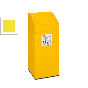 Wertstoffsammler - Volumen 82 l - 890 x 380 x 380 mm (H x B x T) - Farbe gelb Gelb | 82 l