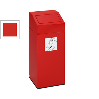 Wertstoffsammler - Volumen 82 l - 890 x 380 x 380 mm (H x B x T) - Farbe rot Rot | 82 l