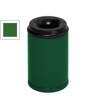 Papierkorb - feuersicher - Volumen 15 l - 370 x 250 x 250 mm (HxBxT) - smaragdgrün RAL 6001 Smaragdgrün