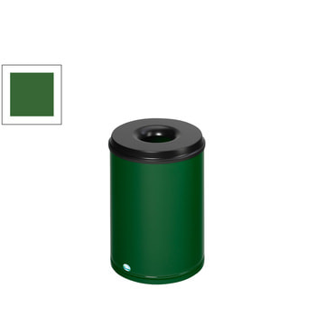 Papierkorb - feuersicher - Volumen 50 l - 530 x 370 x 370 mm (HxBxT) - smaragdgrün RAL 6001 Smaragdgrün