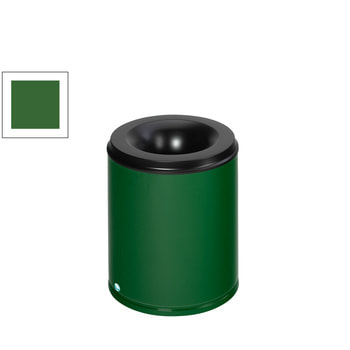 Papierkorb - feuersicher - Volumen 80 l - 560 x 465 x 465 mm (HxBxT) - smaragdgrün