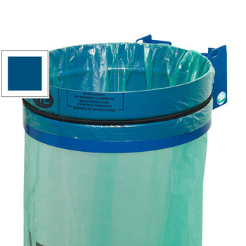 Müllsackhalter - Wandgerät - für 120 l Säcke - 345 x 465 mm (BxT) - enzianblau RAL 5010 Enzianblau