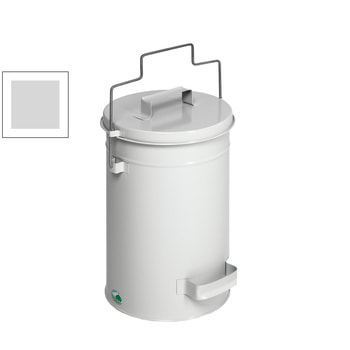 Abfalleimer - Sicherheitsbehälter - rund - Volumen 15 l - 520 x 270 x 270 mm (HxBxT) - lichtgrau RAL 7035 Lichtgrau