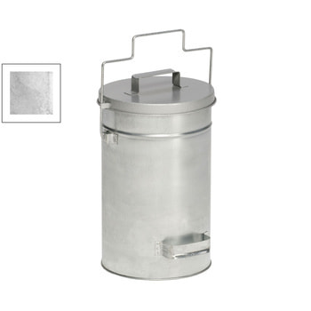 Abfalleimer - Sicherheitsbehälter - rund - Volumen 15 l - 520 x 270 x 270 mm (HxBxT) - verzinkt Verzinkt