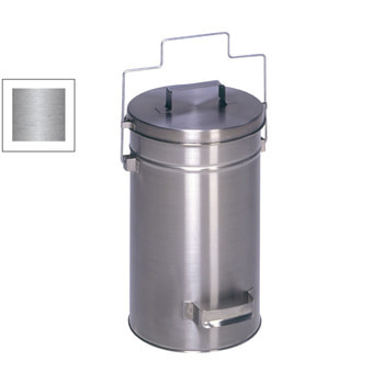 Abfalleimer - Sicherheitsbehälter - rund - Volumen 15 l - 520 x 270 x 270 mm (HxBxT) - Edelstahl Edelstahl