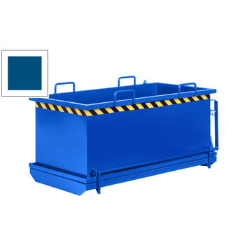 Klappbodenbehälter - 750 l Volumen - Traglast 1.250 kg - kranbar - enzianblau RAL 5010 Enzianblau | 750 l