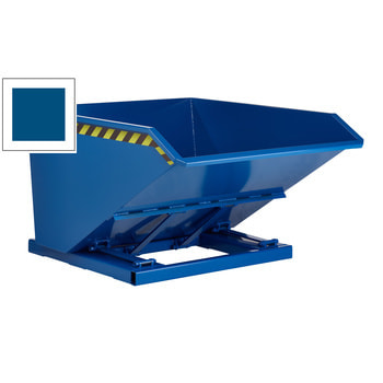 Muldenkippbehälter - Volumen 500 l - Traglast 1.200 kg - enzianblau RAL 5010 Enzianblau