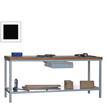 Beispielabbildung Werkbank mit Ablageboden, Schublade: hier in der lichtgrauen Ausführung